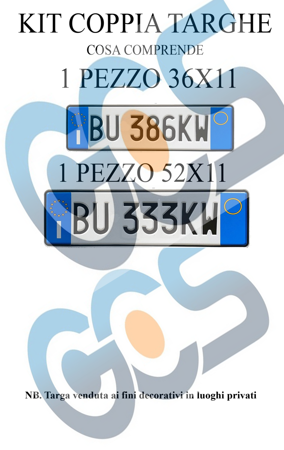 Targa Europea Anteriore Replica - Catarifrangente Con Caratteri A Rilievo - Foto 10